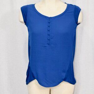 THE LIMITED blue short sleeve dress shirt